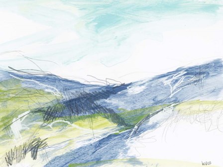 Blue Hills by Jan Weiss art print