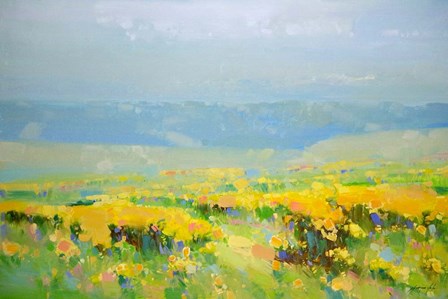 Yellow Valley by Vahe Yeremyan art print
