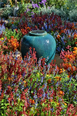Flower Pot In Field Of Flowers, Longwood Gardens, Pennsylvania by Darrell Gulin / Danita Delimont art print