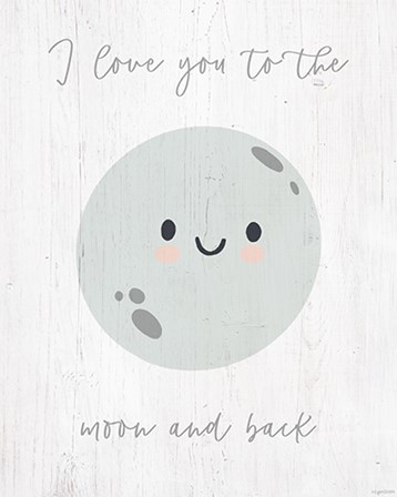 Moon and Back by Kyra Brown art print