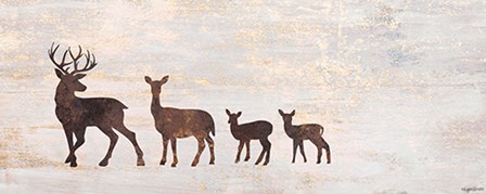 Deer Family by Kyra Brown art print