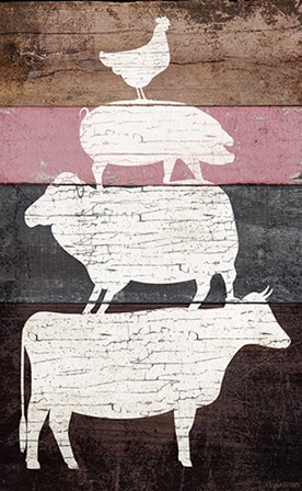 Barn Animals by Kyra Brown art print