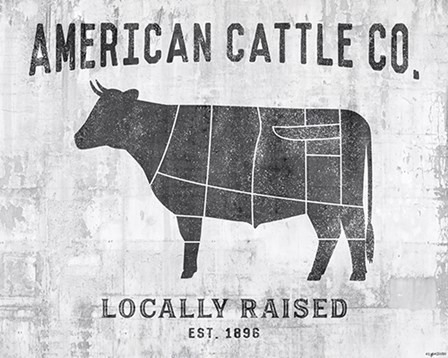 Cattle Co. by Kyra Brown art print