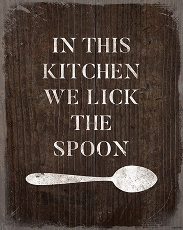 Lick the Spoon by Kyra Brown art print
