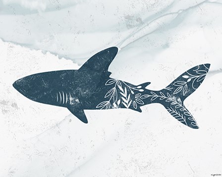 Shark by Kyra Brown art print