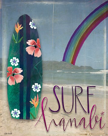 Surf Hanalei by Katie Doucette art print