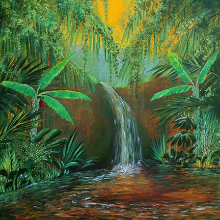 Jungle Pool by Sandra Francis art print