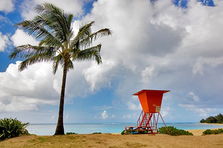 Lifeguard Tower by Dennis Frates art print