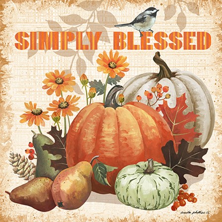 Simply Blessed by Anita Phillips art print