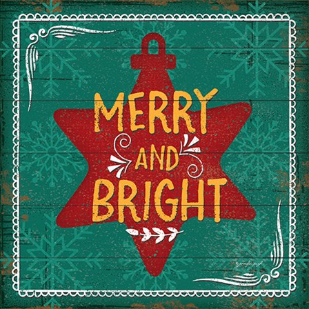 Merry and Bright by Jennifer Pugh art print