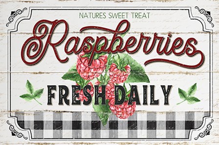 Raspberries by Jennifer Pugh art print