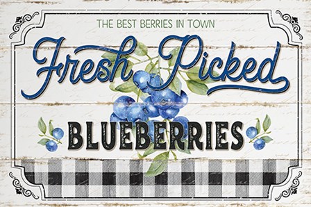 Blueberries by Jennifer Pugh art print