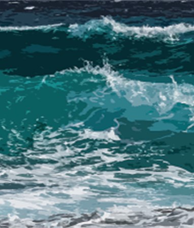 Ocean Waves I by Tamara Robinson art print