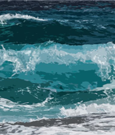 Ocean Waves II by Tamara Robinson art print