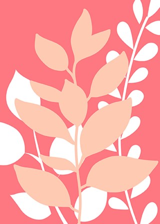 Coral Foliage II by Tamara Robinson art print