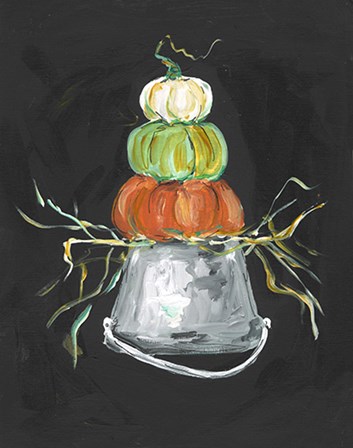 Pumpkin Stack by Molly Susan Strong art print