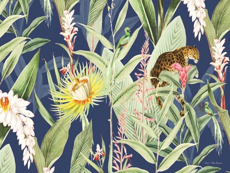 Leopard Flowers by Seven Trees Design art print