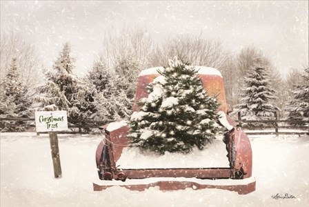 Rustic Christmas Trees by Lori Deiter art print