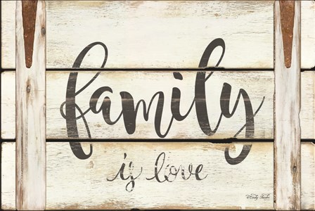 Family is Love by Cindy Jacobs art print