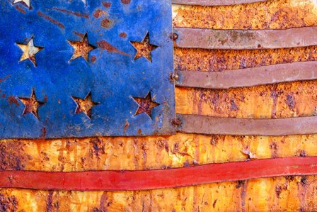Painted US Flag by Panoramic Images art print