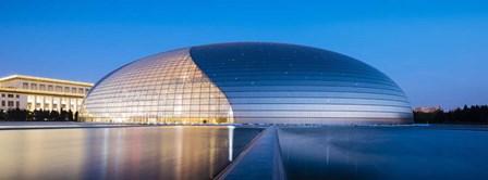 National Centre For The Performing Arts At Twilight, Beijing, China by Panoramic Images art print