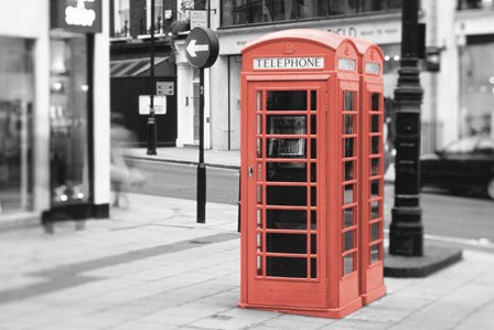 Phone Booth, London by Panoramic Images art print