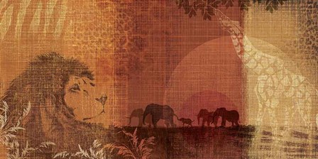 Safari Sunset II by Tandi Venter art print