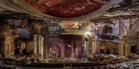 Abandoned Theatre, New Jersey (detail I) by Richard Berenholtz art print