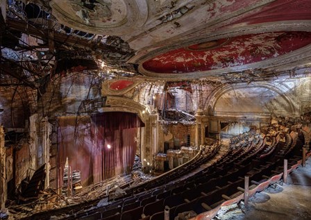 Abandoned Theatre, New Jersey (II) by Richard Berenholtz art print