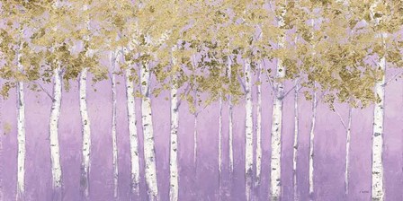 Shimmering Forest Lavender Crop by James Wiens art print