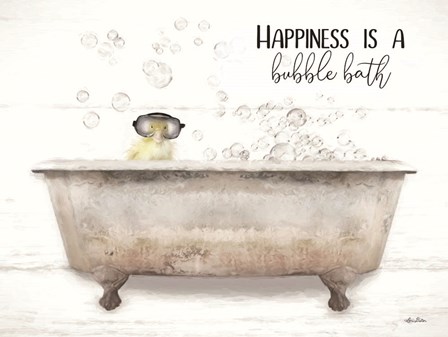 Happiness Bubble Bath by Lori Deiter art print