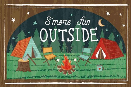 Comfy Camping VII by Melissa Averinos art print