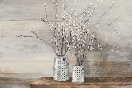 Pussy Willow Still Life with Designs by Julia Purinton art print