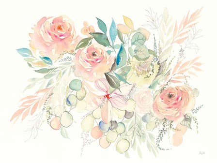 Watercolor Blossom I by Kristy Rice art print
