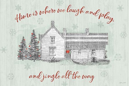 Farmhouse Christmas I by Katie Pertiet art print