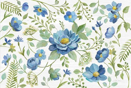 Botanical Blue I by Silvia Vassileva art print