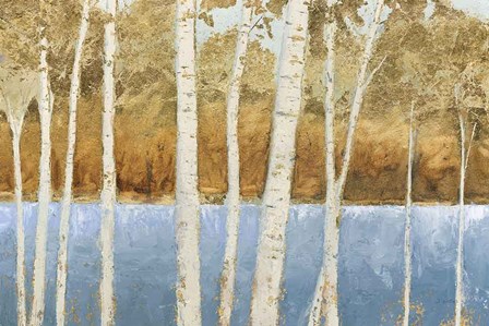 Lakeside Birches by James Wiens art print