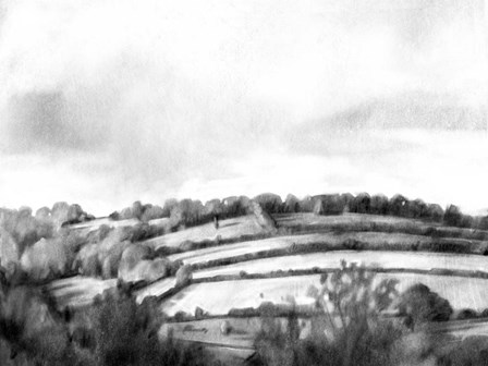 Rolling Landscape Sketch I by Emma Caroline art print