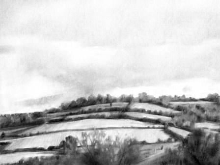 Rolling Landscape Sketch II by Emma Caroline art print