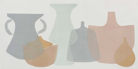 Soft Pottery Shapes I by Rob Delamater art print