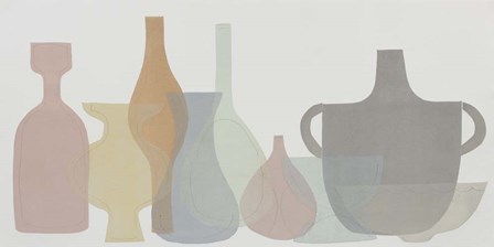 Soft Pottery Shapes II by Rob Delamater art print