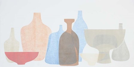 Sweet Pottery Shapes II by Rob Delamater art print
