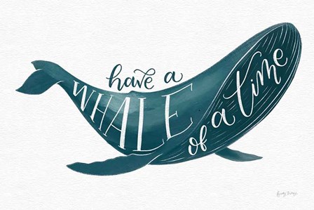 Whale of A Time by Becky Thorns art print
