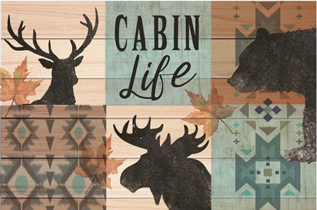 Cabin Life by ND Art &amp; Design art print
