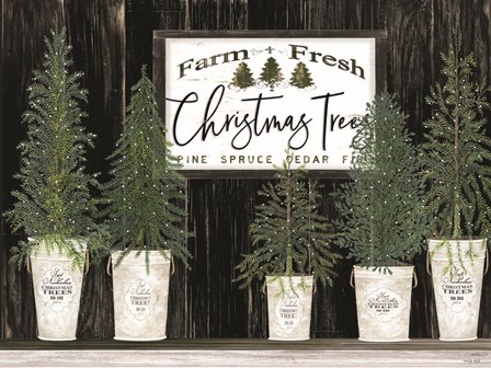 Farm Fresh Christmas Trees by Cindy Jacobs art print