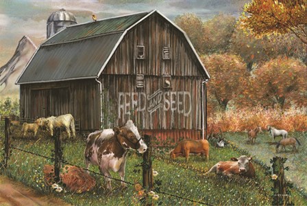 Feed and Seed Farm by Ed Wargo art print