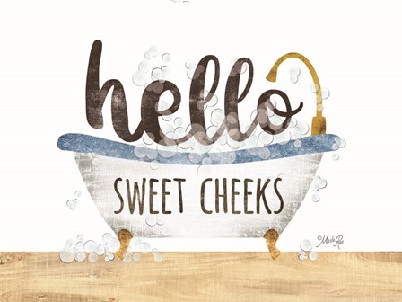 Hello Sweet Cheeks by Marla Rae art print