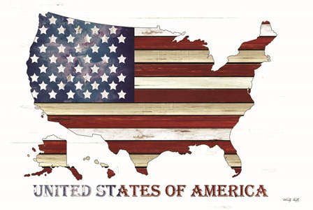 United States of America by Cindy Jacobs art print