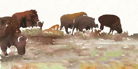 Montana Buffalo by Stellar Design Studio art print