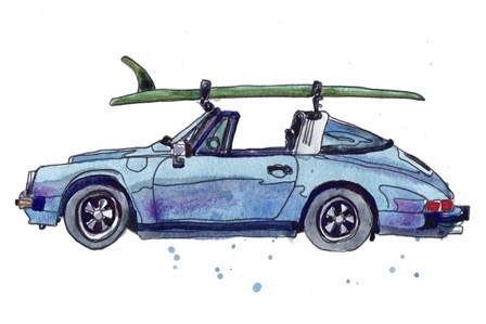 Surfin&#39; Wheels IV by Paul McCreery art print
